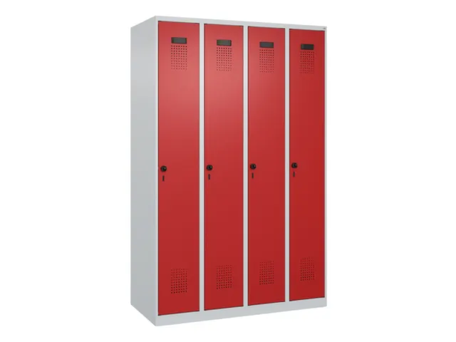 locker voor scheiding van kleding,HxBxD 1850x1200x500mm,4vak