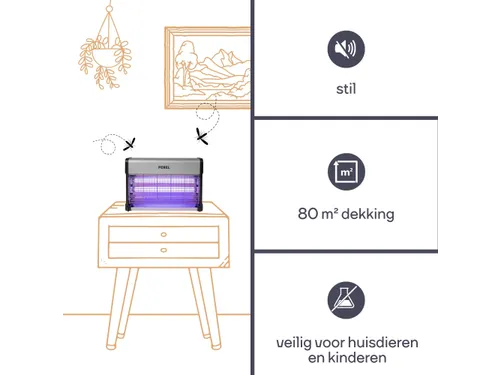 Elektrische Insectenverdelger - 2x10W
