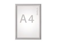 Posterhouder Maul Standaard, A4. Kleur: Aluminium