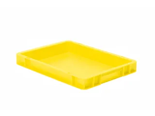 Euronorm-Stapelbak 4.5l 50x 400x 300mm Wanden/Bodem Gesloten Geel - 1