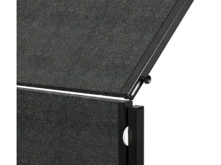 PREMIUM PLUS workshopbord inklapbaar 150x120cm antraciet vilt - 2