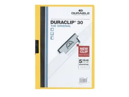 Klemmap Durable Duraclip A4 3mm 30 vellen geel