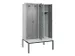 locker met bank,voor scheiding van kleding,HxBxD 2120x1200x815mm,4vak