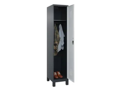 locker,HxBxD 1950x400x500mm,1vak,vak B 400mm,cil.-slot,voeten
