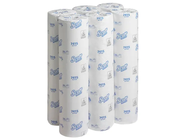 Drap d'examen Scott 7415 EXTRA 2 épaisseurs blanc 6 rouleaux