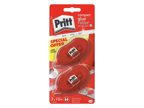 Lijmroller Pritt Compact Permanent Blister 2e halve prijs