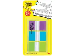 Indextabs Post-it 680 24mmx43.2mm helder assorti 60 tabs