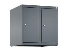 opzetkast,v. locker,2vak.,vak B 250mm,HxBxD 500x500x500mm,vleugeldeur