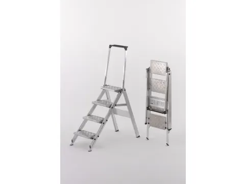 Veiligheids-vouwtrap Aluminium Platform 4treden Beugel Traanplaat