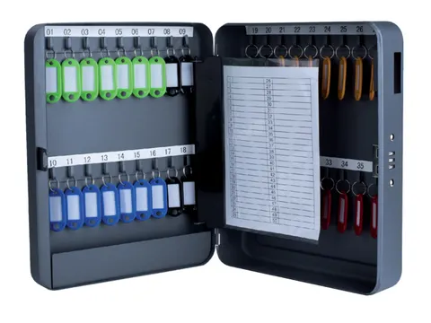 Sleutelkast Pavo basic cijferslot 36 haken 300x240x80mm donkergrijs