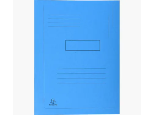Dossiermap Exacompta Forever 290gr A4 2 kleppen blauw