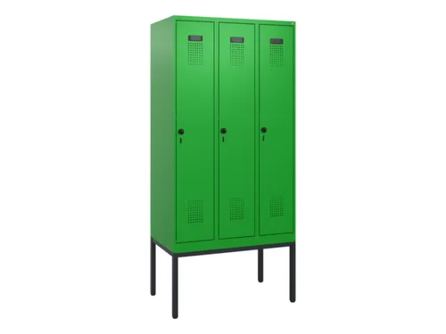 schoollocker,HxBxD 1950x900x500mm,3vak,vak B 300mm,draaigrendel