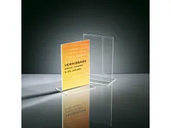 Tafelstandaard Sigel glashelder A6 recht