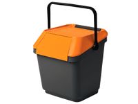 Easymax Afvalbak 35 Liter Grijs Oranje