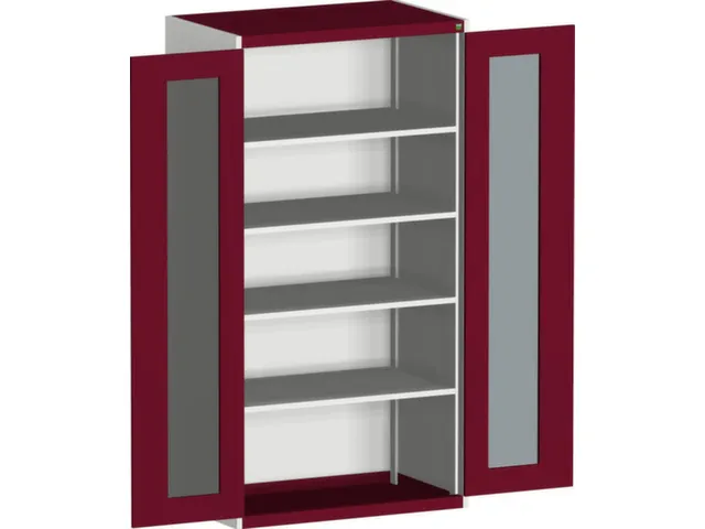 systeemkast,HxBxD 2000x1050x650mm,4xStalen bodem,5-punts sluitsysteem