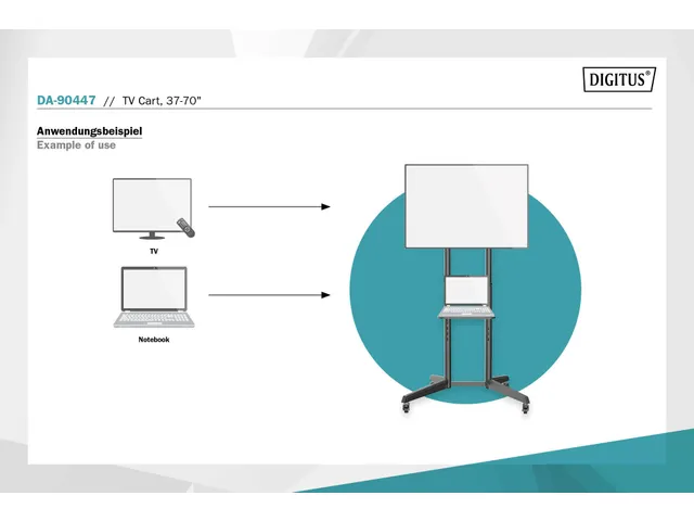 Support écran TV 37-70 inch Noir