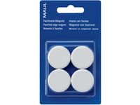 Magneet Maulsolid, Diameter 32 Mm, Wit, Blister Van 4 Stuks