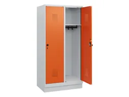 schoollocker,HxBxD 1630x800x500mm,2vak,vak B 400mm,draaigrendel,sokkel