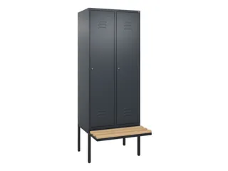 locker met bank,HxBxD 2120x800x815mm,2vak,vak B 400mm,cil.-slot - 1
