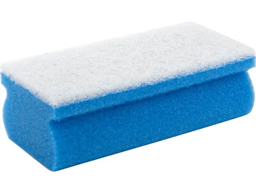Primesource schuurspons Blauw/wit, pak van 10 stuks