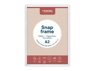 Kliklijst Europel A2 25mm mat wit - 1