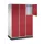 grootvolume-lockersysteem,RAL 7035/RAL 3003,HxBxD 1950x1220x600mm