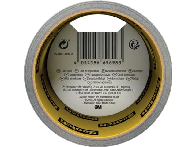 ducttape Universal, ft 48 mm x 10 m, zilver