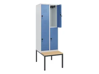 Dubbeldekse dekenkist,HxBxD 1950x600x815mm,2x2vak.,vak B 300mm - 2