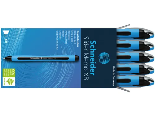 Balpen Schneider Slider Memo XB 1,4mm kogelbreedte zwart