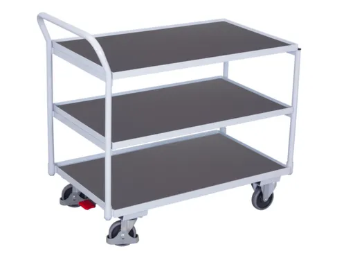 tafelwagen,draagverm. 250kg,3etage(s),laadvl. LxB 985x590mm,houtetage