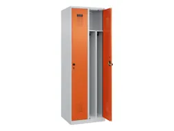 locker voor scheiding van kleding,HxBxD 1850x600x500mm,2vak