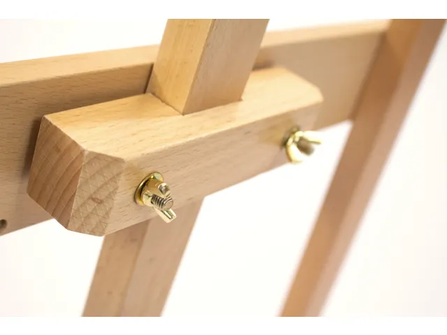 Chevalet d'atelier Kangaro pour toiles de 4,9cm d'épaisseur. bois de