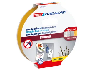 Powerbond Tesa 55741 montagetape indoor 19mmx5m - 1