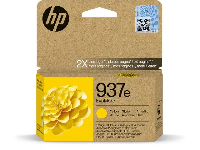 Inktcartridge HP 4S6W8NE 937E Evomore geel