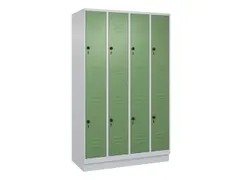 dubbeldekse locker,HxBxD 1950x1200x500mm,4x2vak.,vak B 300mm