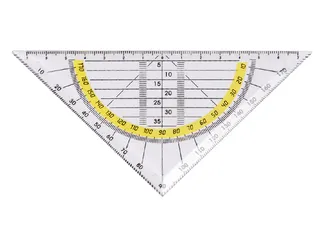 Geodriehoek Quantore 14Cm Transparant - 2