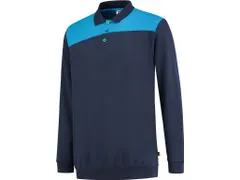 Tricorp 302004 polosweater, inktblauw/blauw, maat S, per stuk