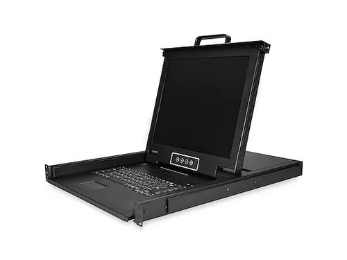 8 port KVM Rack Console met 1,8m Lange Kabels 17 inch LCD