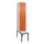 locker met bank,HxBxD 2120x400x815mm,1vak,vak B 400mm,draaigrendel