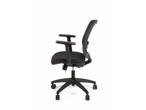 Bureaustoel EN1335 Linea New Malice 01 zwart/zwart met 1D armleuning
