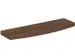 Tablette repose-sacs incurvée,p. mobilier d'accueil,lxP 500x150mm,boi