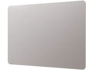 Mat Glasbord 100x150cm Warm Grey Ronde Hoeken - 1