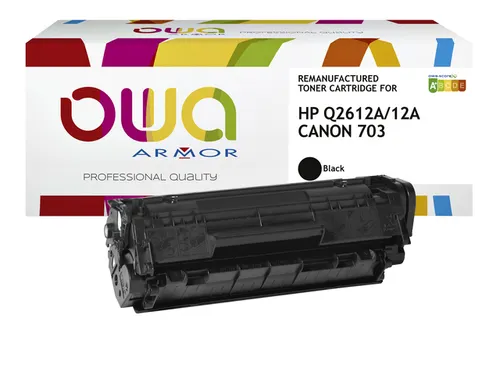 Tonercartridge OWA alternatief tbv HP Q2612A zwart