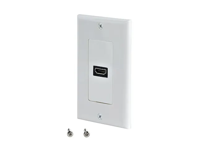 1-poort Vrouwelijke HDMI Wandcontactdoos Wit