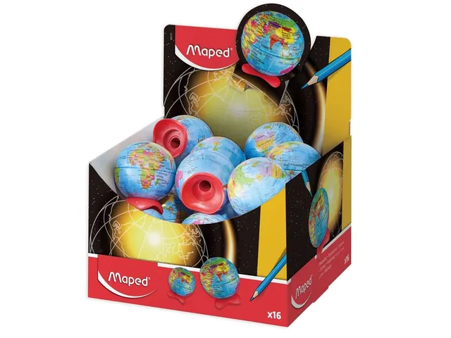 Puntenslijper Maped Globe display à 16 stuks