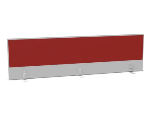 opzetpaneel bureau aanbouw achter MP-lichtgrijs BN4011-rood 2000mm