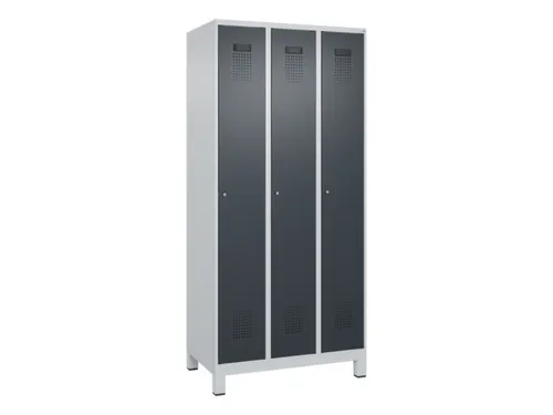 locker,HxBxD 1950x900x500mm,3vak,vak B 300mm,cil.-slot,voeten