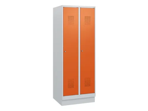 schoollocker,HxBxD 1630x600x500mm,2vak,vak B 300mm,cil.-slot,sokkel