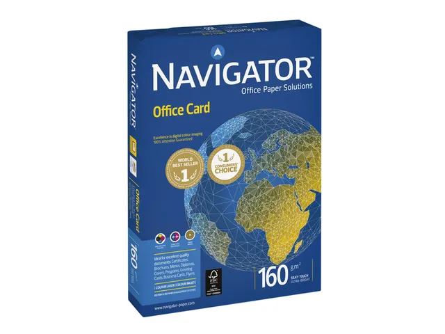 Kopieerpapier Navigator Office Card A4 160 Gram Wit