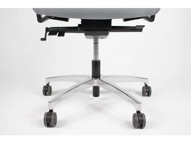 Bureaustoel EN1335 Linea Omnia 01 zwart/grijs met 3D armleuning en alu